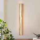 Axyaa Nordic Wooden Wall Sconce for Bedroom, LED Interior Wall Light
