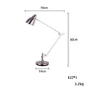 Axyaa Swing Arm Aluminum Desk Lamp with Flexible E27 Bulb and Adjustable Long Arm