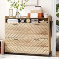 Axyaa Entryway Shoe Cabinet: Slim Hidden Storage, 4 Flip Drawers, Large Organizer Rack