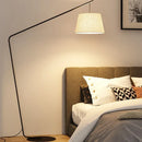 Axyaa Nordic Black Fishing Floor Lamp Modern LED Standing Light
