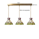 Axyaa Nordic Modern LED Flower Glass Copper Hanging Lamp for Home Decor