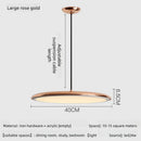 Axyaa Nordic LED Saucer Pendant Light for Dining Room