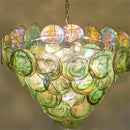 Axyaa Colorful Glass Chandelier for Home and Hotel Lighting.