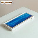 Axyaa Mountain Tea Tray: Japanese Style Table Organizers for Tea Serving and Storage