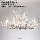 Axyaa Retro Deer Horn LED Pendant Light for Hot Pot Restaurant and Clothing Store