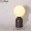 Axyaa Tricolored LED Ball-on-cylinder Rechargeable Lamp Touch Desk Light