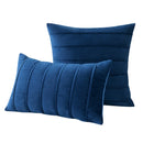 Axyaa Velvet Stripe Pillowcase for Farmhouse Rustic Christmas Decor