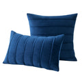 Axyaa Velvet Pillow Covers 30x50cm 45x45cm 50x50cm Solid Stripe Christmas Decor