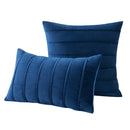 Axyaa Velvet Stripe Pillowcase Set for Farmhouse Rustic Home Decor
