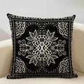 Axyaa Geometric Aztec Bohemian Print Cushion Cover 45x45cm Linen Pillowcase