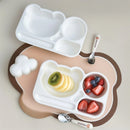 Axyaa Cartoon Kids Dinning Plate for Fruit Salad, Picnic, Microwave - Large Capacity
