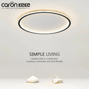 Axyaa Ultra-thin LED Ceiling Light: Remote Control Dimmable Circular Lamp for Living Room, Bedroom