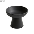 Axyaa Striped Ceramic Dessert Bowl Set for Molecular Cuisine and Snacks