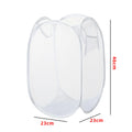 Axyaa Foldable Skeleton Clothes Basket: Ventilated, Portable, Large Capacity Storage Organizer