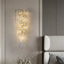 Axyaa Crystal Wall Lamp: Modern Luxe Sconce for Bedroom, Staircase, Living Room & Home Decor