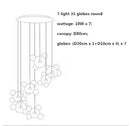 Axyaa Micky Glass Globe LED Pendant Light - Copper Lustre Pendant Lamp