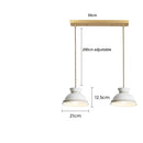 Axyaa Modern Ceramic LED Pendant Light - French Style Hanging Lamp