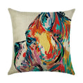Axyaa Animal Print Pillow Cover: Stylish Sofa & Chair Linen Cushion Cover Art