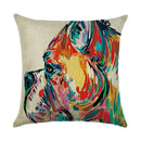 Axyaa Animal Print Pillow Cover: Stylish Sofa & Chair Linen Cushion Cover Art