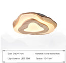 Axyaa Nordic Wood LED Ceiling Chandelier with Remote Control for Home Décor