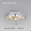Axyaa Modern Gypsophila Ceiling Chandelier, Elegant Pendant Light for Bedroom, Living, Dining Room