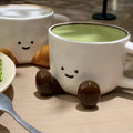 Axyaa Cartoon Couple Ceramic Mug - Cute Creative Coffee Tea Cup