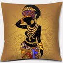 Ethnic African Women Pillowcase by Axyaa | Polyester Cushion Cover for Car & Sofa