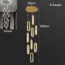 Axyaa LED Pendant Light Staircase Chandeliers Living Room Hanging Lamps