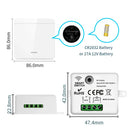 Axyaa Wireless RF 433Mhz Wall Switch 1/2/3 Gang LED Panel Remote Control 10A 100-240V