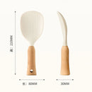 Axyaa Silicone Rice Spoon with Wooden Handle - Kitchen Accessory