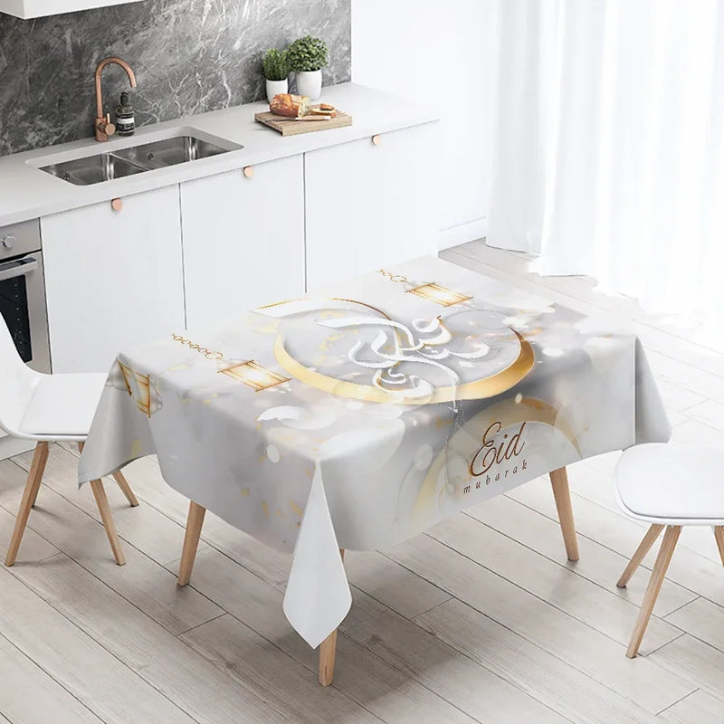 Axyaa Ramadan Mosque Tablecloth - Waterproof & Stain Resistant