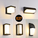 Axyaa 27 Outdoor LED Wall Lamp 15W/25W Waterproof IP65 Aluminum Sconce