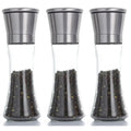 Axyaa Stainless Steel Glass Spice Bottle Grinder Mill Kitchen Gadget
