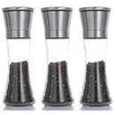 Axyaa Stainless Steel Glass Spice Bottle Grinder Mill Kitchen Gadget