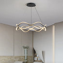 Axya Wavy Design Pendant Lights for Dining Room Kitchen Island Table