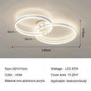 Axyaa Round Ring LED Ceiling Light Modern Minimalism Chandelier for Living Room