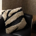 Axyaa Luxe Fox Fur Throw Pillows | High Quality Plush Back Cushion for Sofa Bed