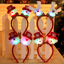 Axyaa LED Santa Claus Headband Xmas Snowman Hair Hoop - Holiday Party Accessories