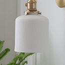 Axyaa Ceramic LED Wall Light with Knob Switch - Nordic Modern Design