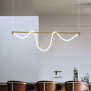 Modern Axyaa Line Pendant Chandelier LED Hanging Light for Dining Room Ceilings