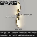 Axyaa Modern LED C Shape Wall Sconce for Home Decor Lighting in Living Room Bedroom Hallway Office