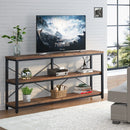 Axyaa 3-Tier Narrow Console Table with Metal Frame, 70.9" Long Sofa Entryway Table