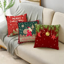 Axyaa Linen Christmas Cushion Cover 45x45cm Home Office Living Room Merry Christmas Gifts
