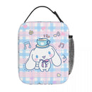 Axyaa Cinnamoroll Insulated Lunch Bag: Portable Thermal Cooler for Travel & Work.