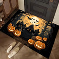 Axyaa Halloween Night Floor Mat - Horror Pumpkin Ghost Design
