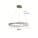 Axyaa Nordic Round Pendant Lamp, Postmodern Lighting Fixture for Dining, Living, Study Room