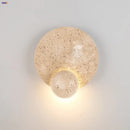 Axyaa Stone LED Wall Sconce Natural Travertine Nordic Stair Light Modern Home Decor