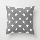 Axyaa Geometric Grey Pillowcase Set