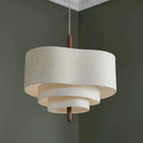 Axyaa Retro Style Fabric Chandelier Pendant Light for Living Room