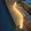 Axyaa Dimmable Led Marble Chandelier: Copper & Alabaster Art Pendant for Home